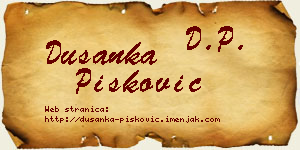 Dušanka Pisković vizit kartica